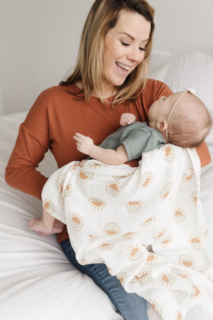 Organic Cotton Baby Swaddle - Lights Of Promise