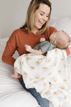 Load image into Gallery viewer, Organic Cotton Baby Swaddle - Lights Of Promise
