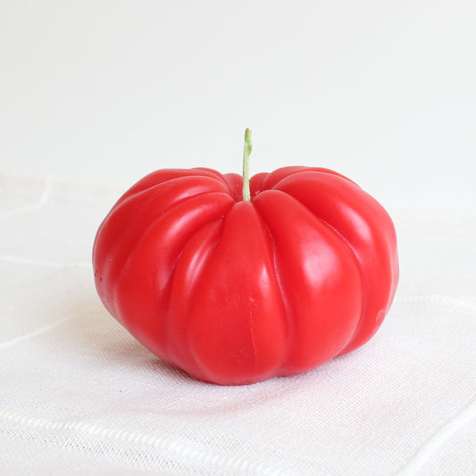EXTRA LARGE HEIRLOOM TOMATO BEESWAX CANDLE