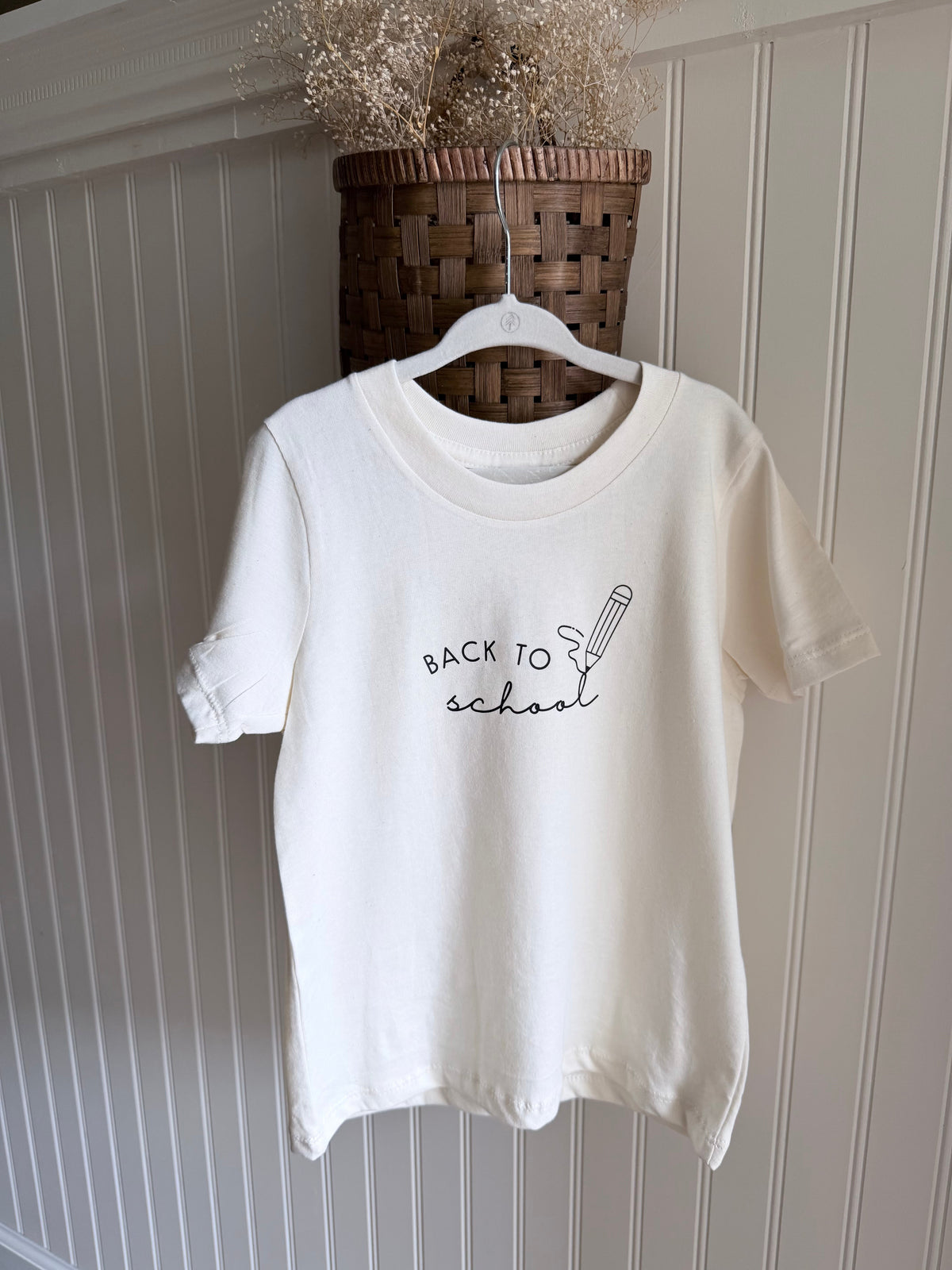 Back To School Organic Cotton Kids T-Shirt – Short Sleeve, 2T–12Y