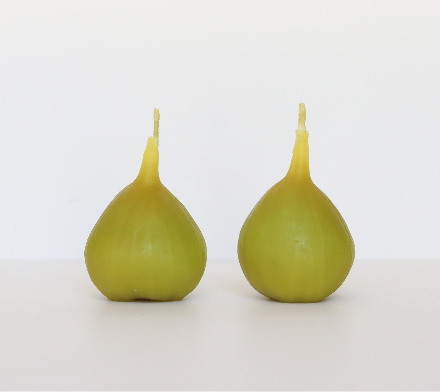 BEESWAX GREEN FIG TEALIGHT CANDLES - SET OF 2