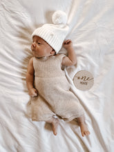 Load image into Gallery viewer, Luna + Luca Rib Detail Short Romper - Heather Beige
