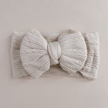 Load image into Gallery viewer, Luna + Luca Stretch Bow Headband - Cream
