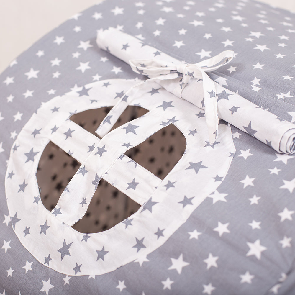 Wood and Hearts Eco-Friendly Wooden Large Montessori Climbing Arch with Cushion or Tent