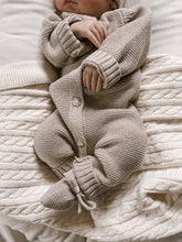 Load image into Gallery viewer, Luna + Luca Organic Cotton Cable Knit Gender-Neutral Baby Receiving Blanket - White
