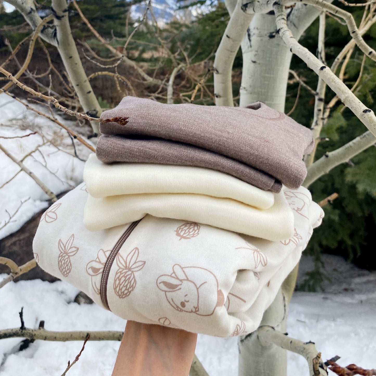 Merino Thermal Base-layer Set - mele beige