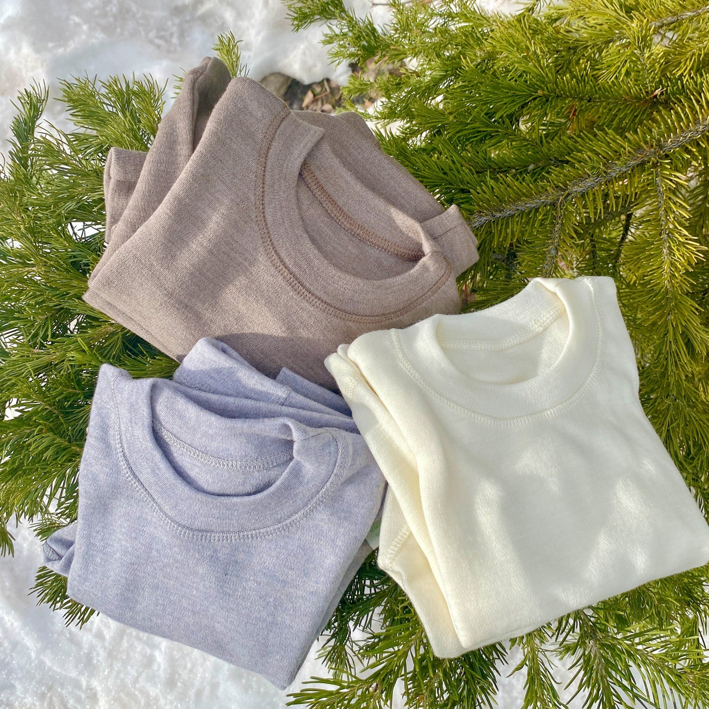 Merino Thermal Base-layer Set - mele beige