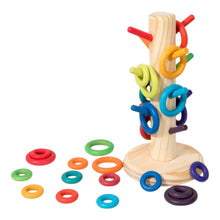 Load image into Gallery viewer, 12 Dowels Sorting Helper Tree with 24 Building Rings Set
