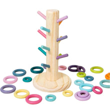 Load image into Gallery viewer, 12 Dowels Sorting Helper Tree with 24 Building Rings Set
