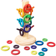 Load image into Gallery viewer, 12 Dowels Sorting Helper Tree with 24 Building Rings Set

