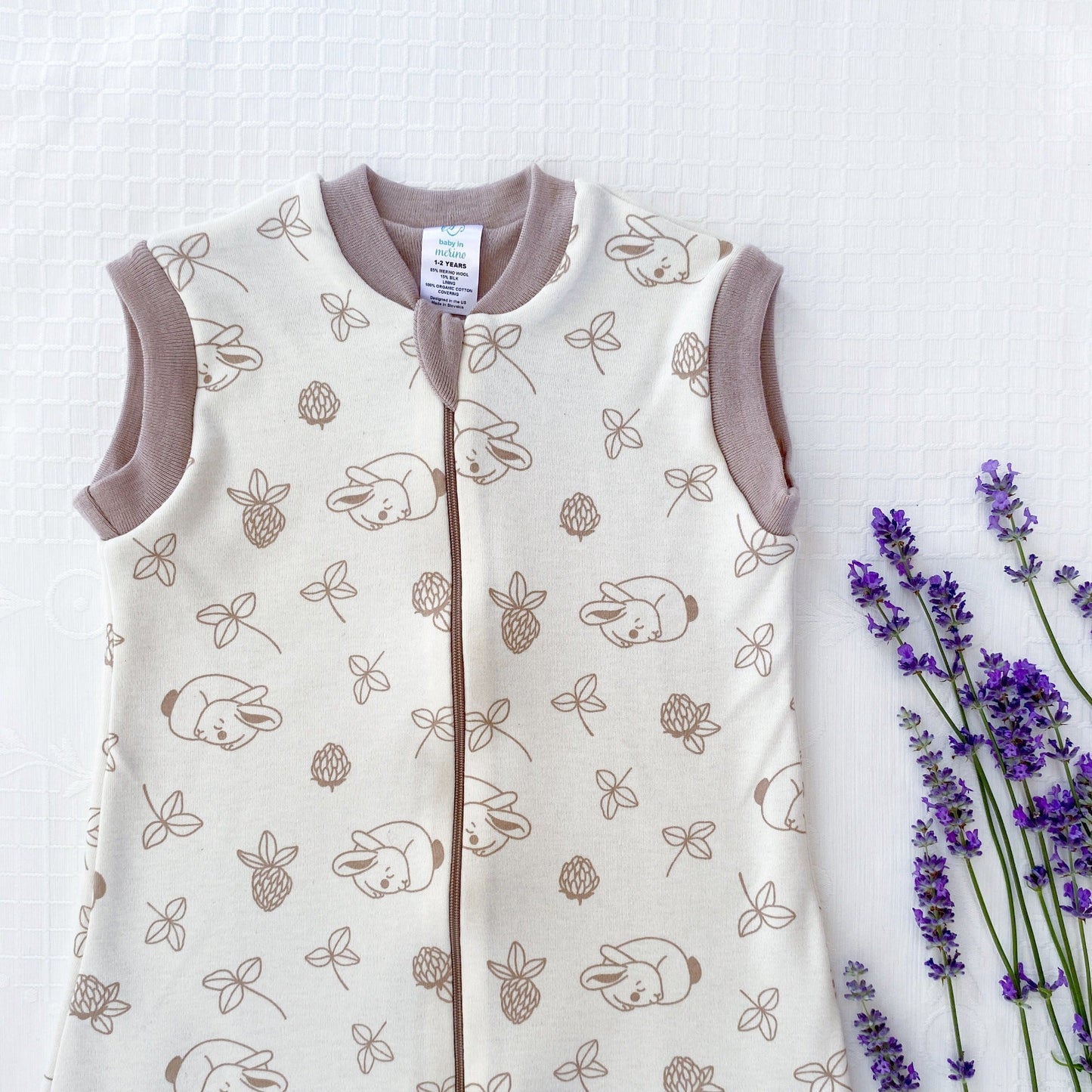 Silk & Merino Sleep Sack - pale sand