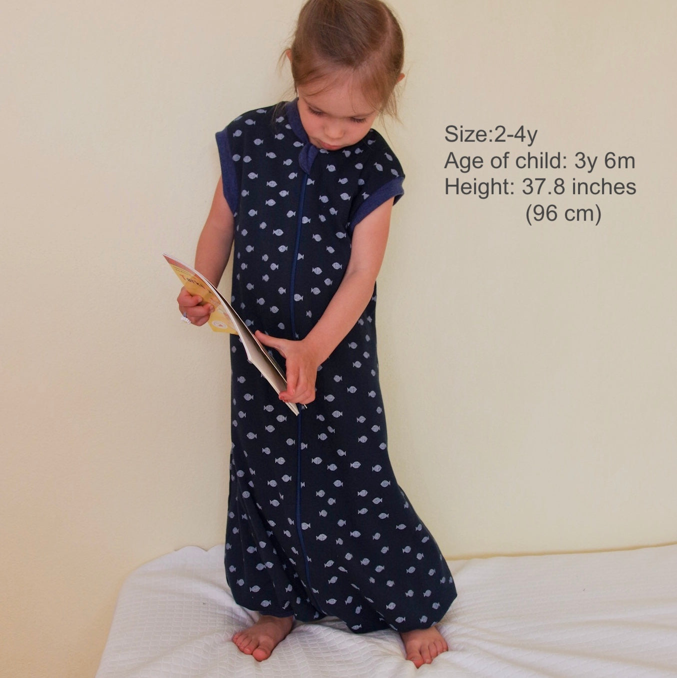 SLEEP SACK WITH OPEN LEGS - dark ocean