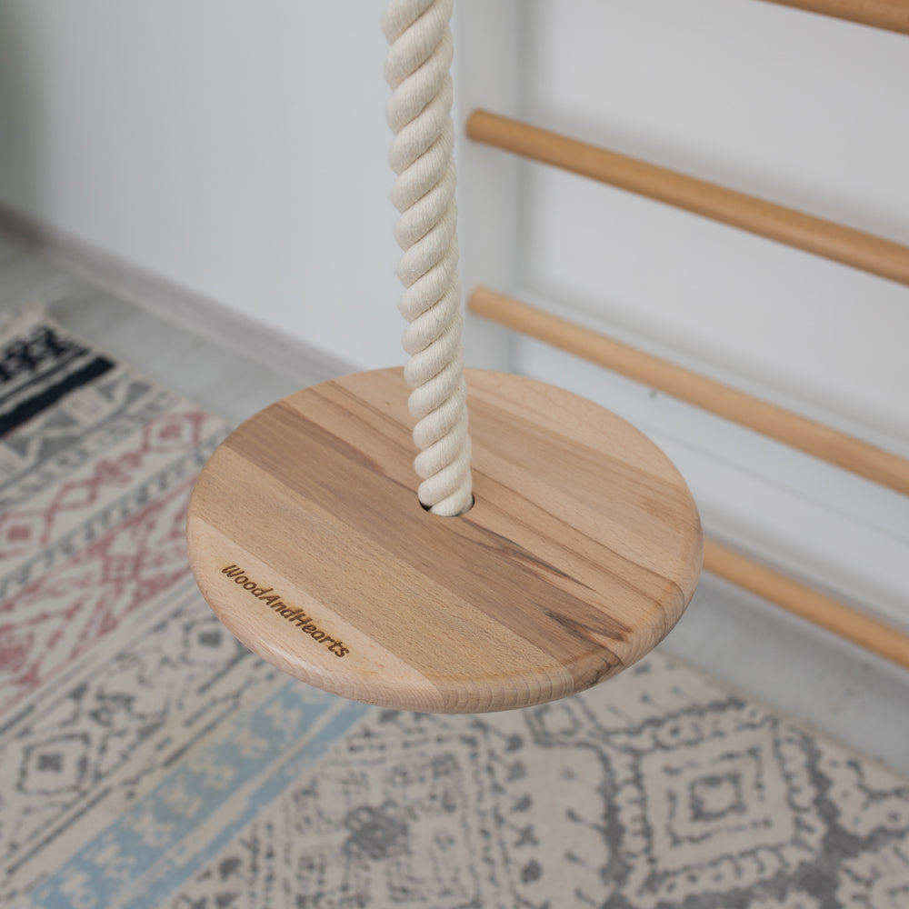 Wood and Hearts Eco-Friendly Wooden Kids' Swedish Wall