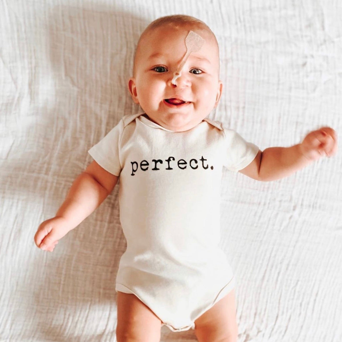 Perfect Organic Cotton Baby Bodysuit – Short Sleeve, Black or Clay, 0–24M
