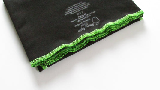 Stretchy Flat Organic Cloth Diapers in Black