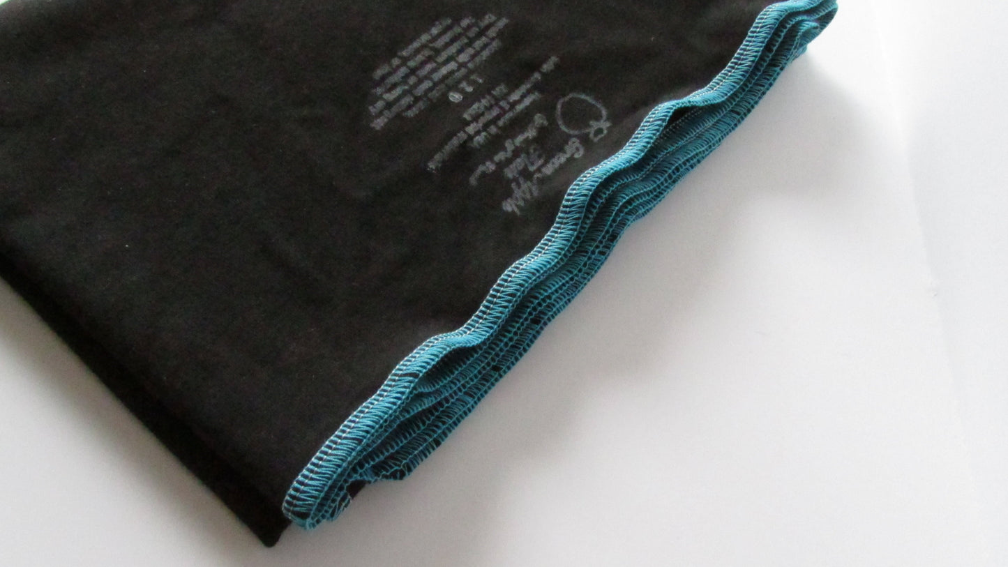 Stretchy Flat Organic Cloth Diapers in Black