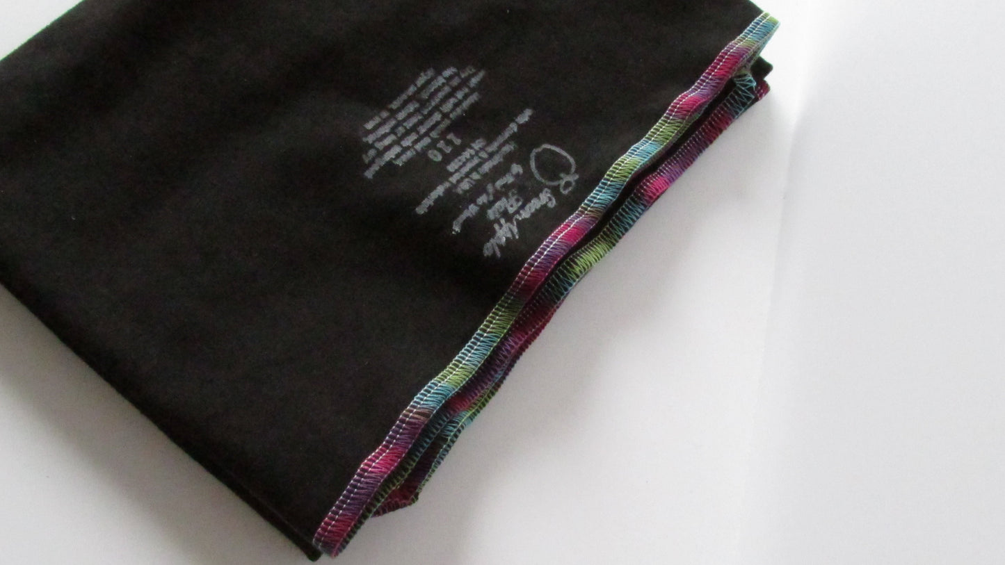 Stretchy Flat Organic Cloth Diapers in Black