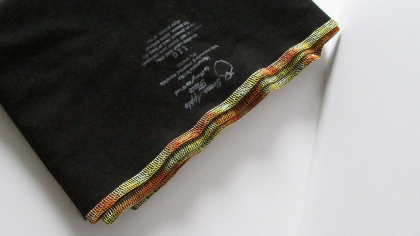 Stretchy Flat Organic Cloth Diapers in Black