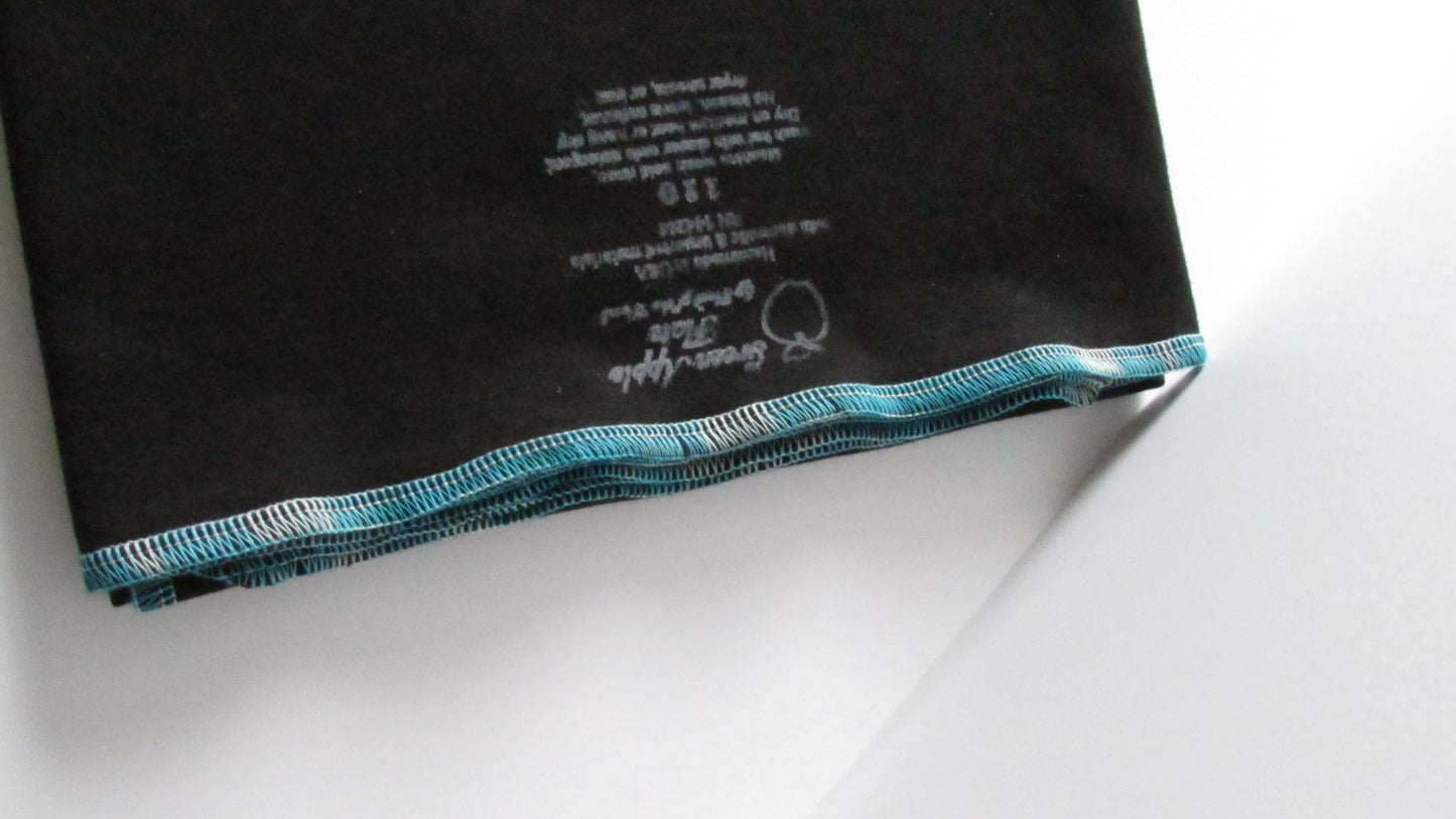 Stretchy Flat Organic Cloth Diapers in Black