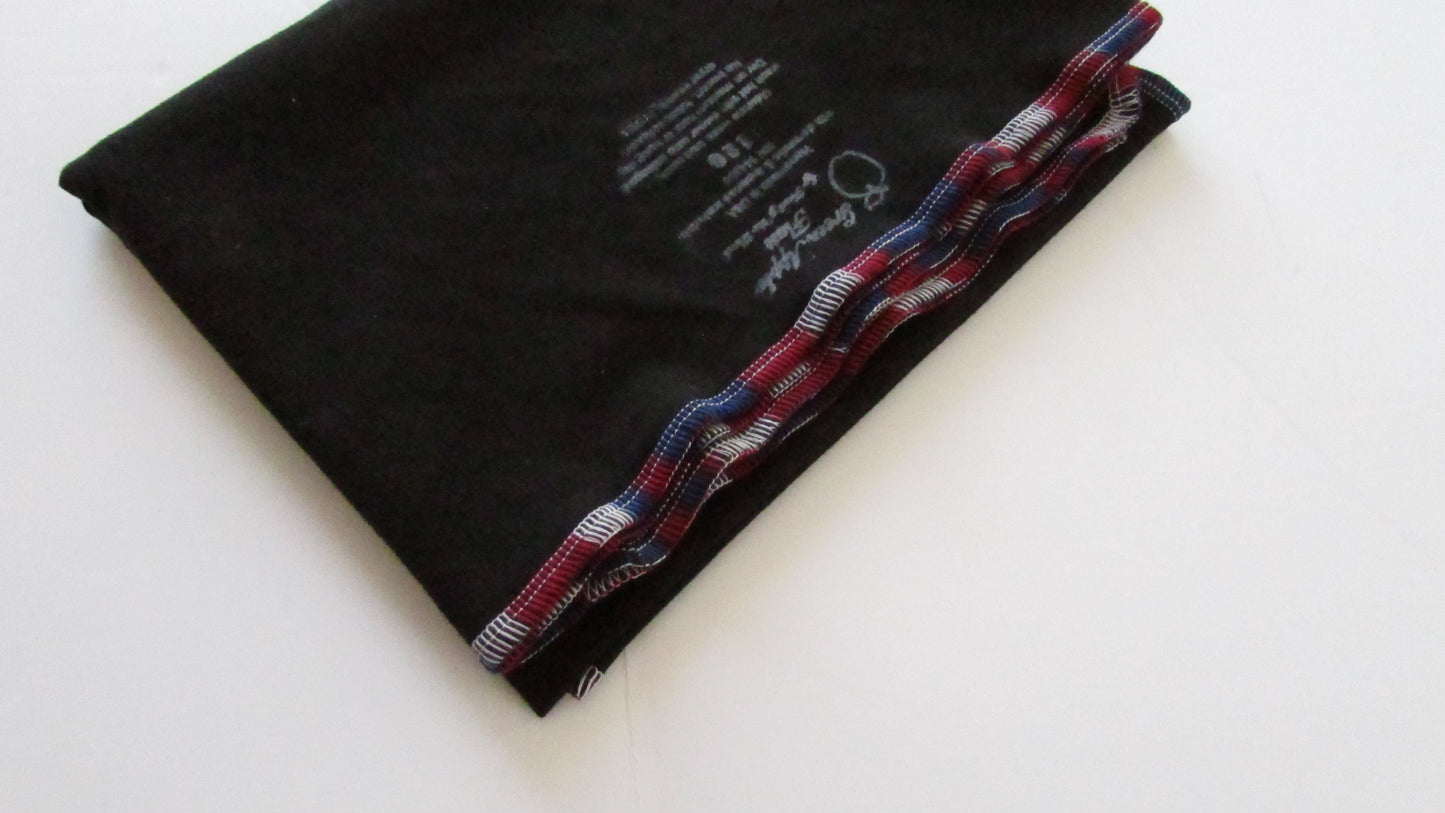 Stretchy Flat Organic Cloth Diapers in Black