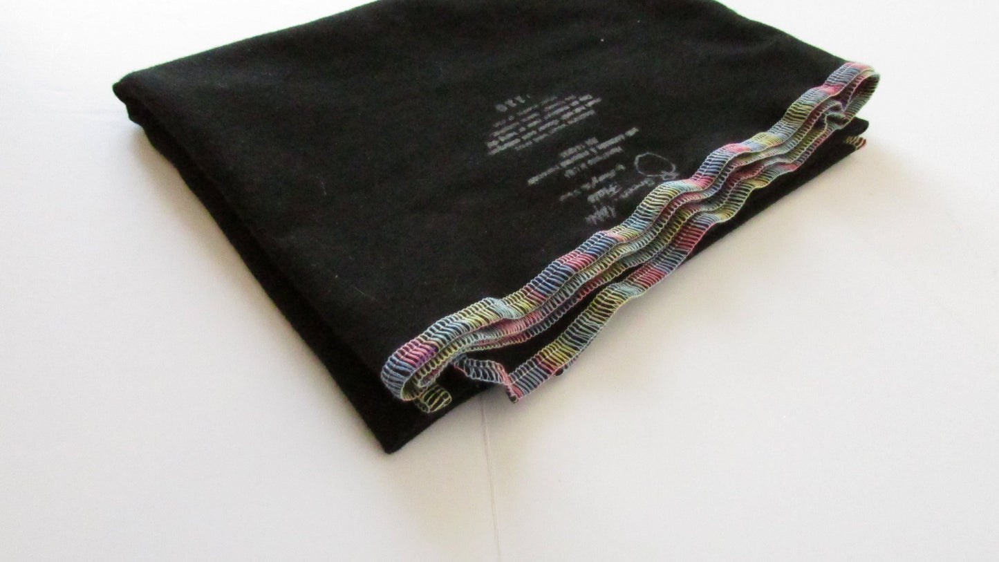 Stretchy Flat Organic Cloth Diapers in Black