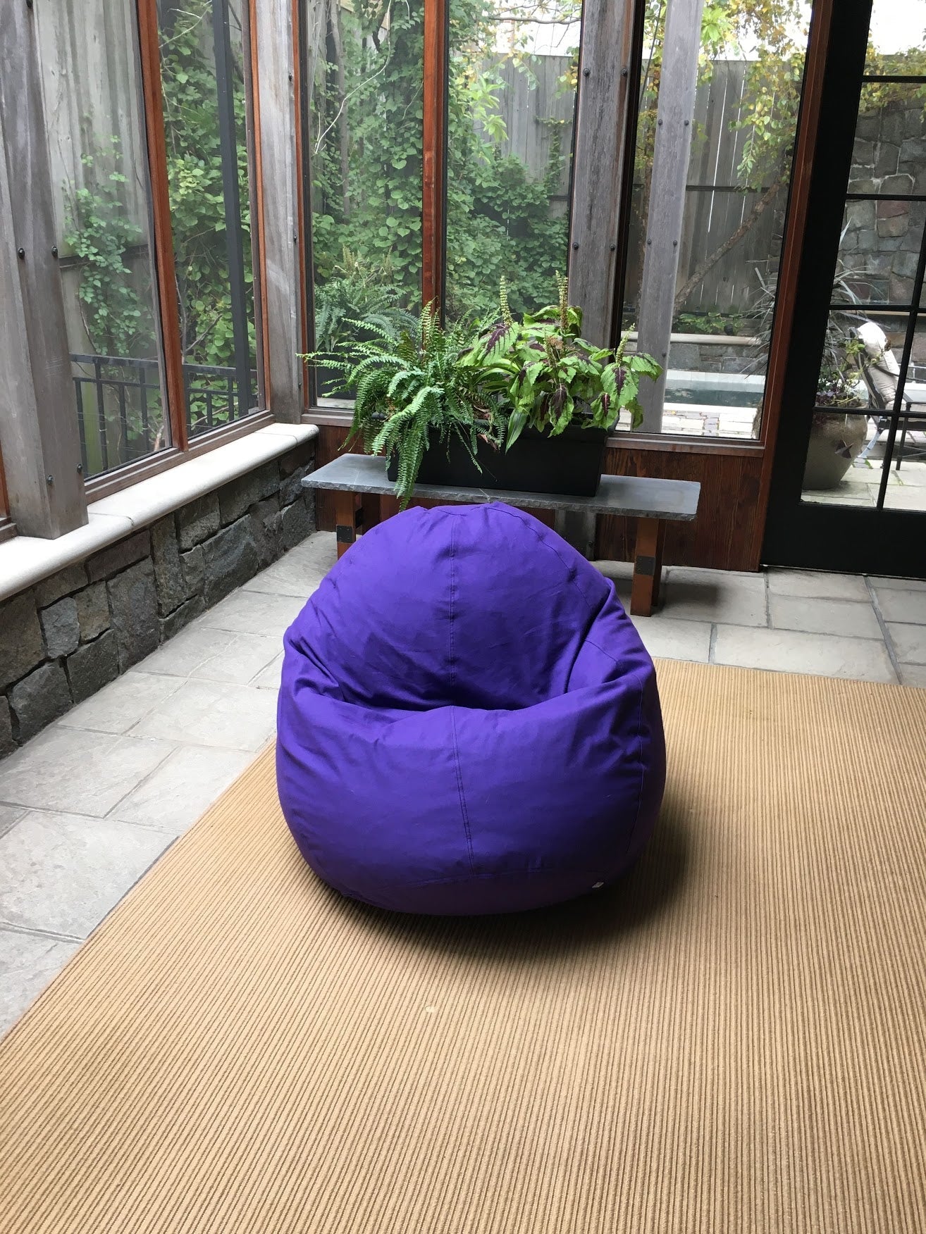 Bean Bag Loveseat Comfy Bean Family- Cotton, Organic Cotton, Hemp