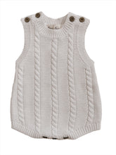 Load image into Gallery viewer, organic cotton knit summer baby romper
