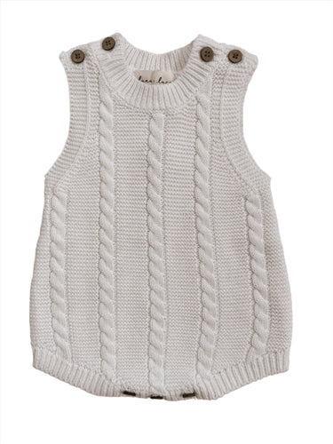 organic cotton knit summer baby romper