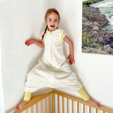 Load image into Gallery viewer, Silk &amp; Merino Sleep Sack - lemon stardust
