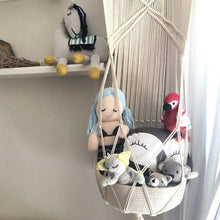 Load image into Gallery viewer, Finn + Emma Boho Bundle - Handmade Baby and Toddler Swing &amp; Toy basket
