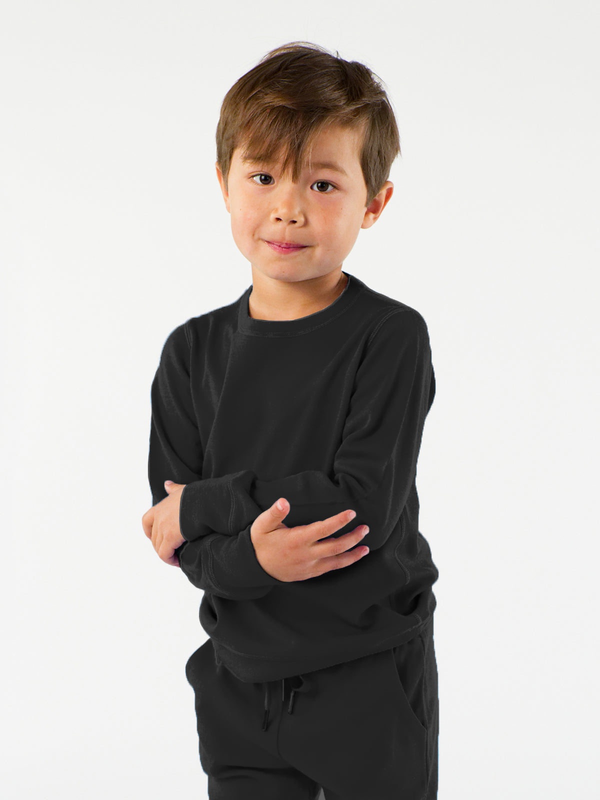 Kids Crew and Jogger Set – 100% Merino Wool
