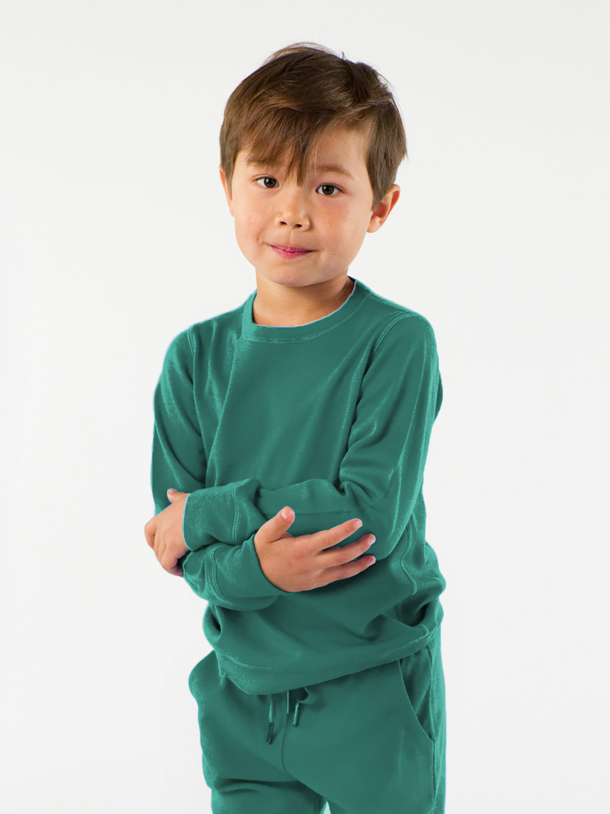 Kids Crew and Jogger Set – 100% Merino Wool
