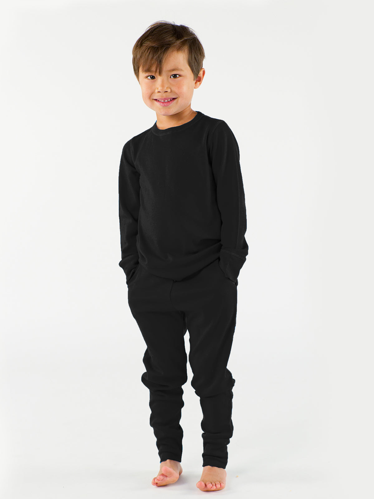 Kids Crew and Jogger Set – 100% Merino Wool