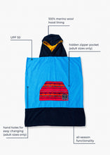 Load image into Gallery viewer, Merino Wool Towel Poncho – Iksplor x SURreal – Unisex
