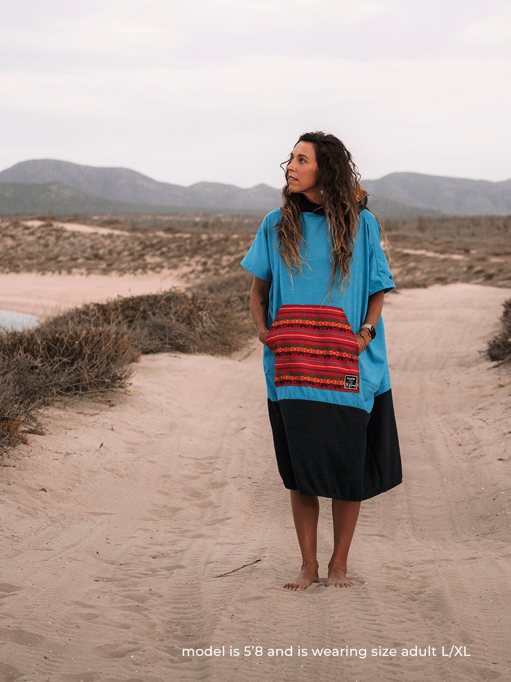 Merino Wool Towel Poncho – Iksplor x SURreal – Unisex
