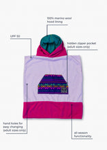 Load image into Gallery viewer, Merino Wool Towel Poncho – Iksplor x SURreal – Unisex
