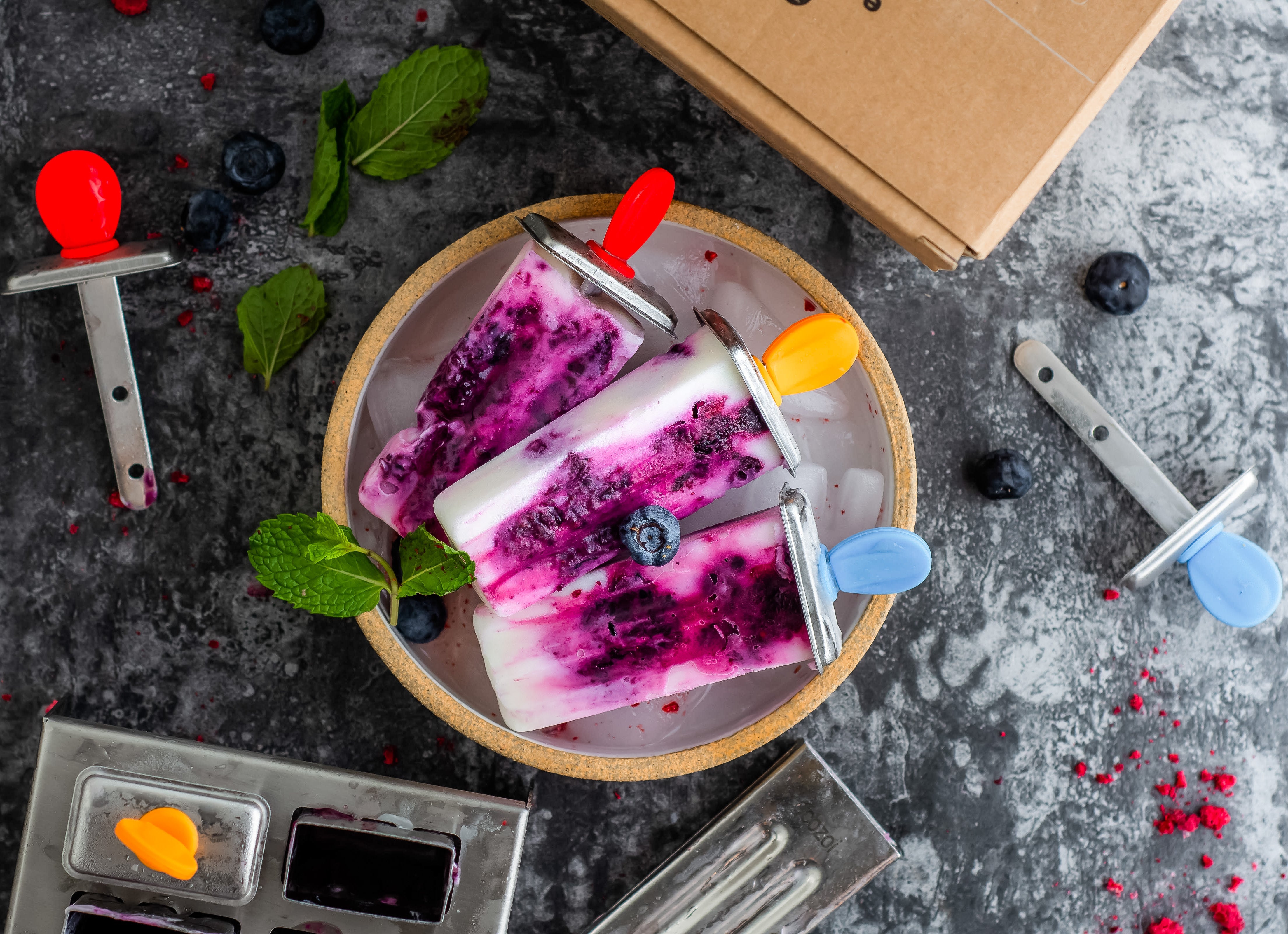 Stainless Steel Popsicle Molds, Mini Square with Stainless Steel Sticks - Thumbnail 5