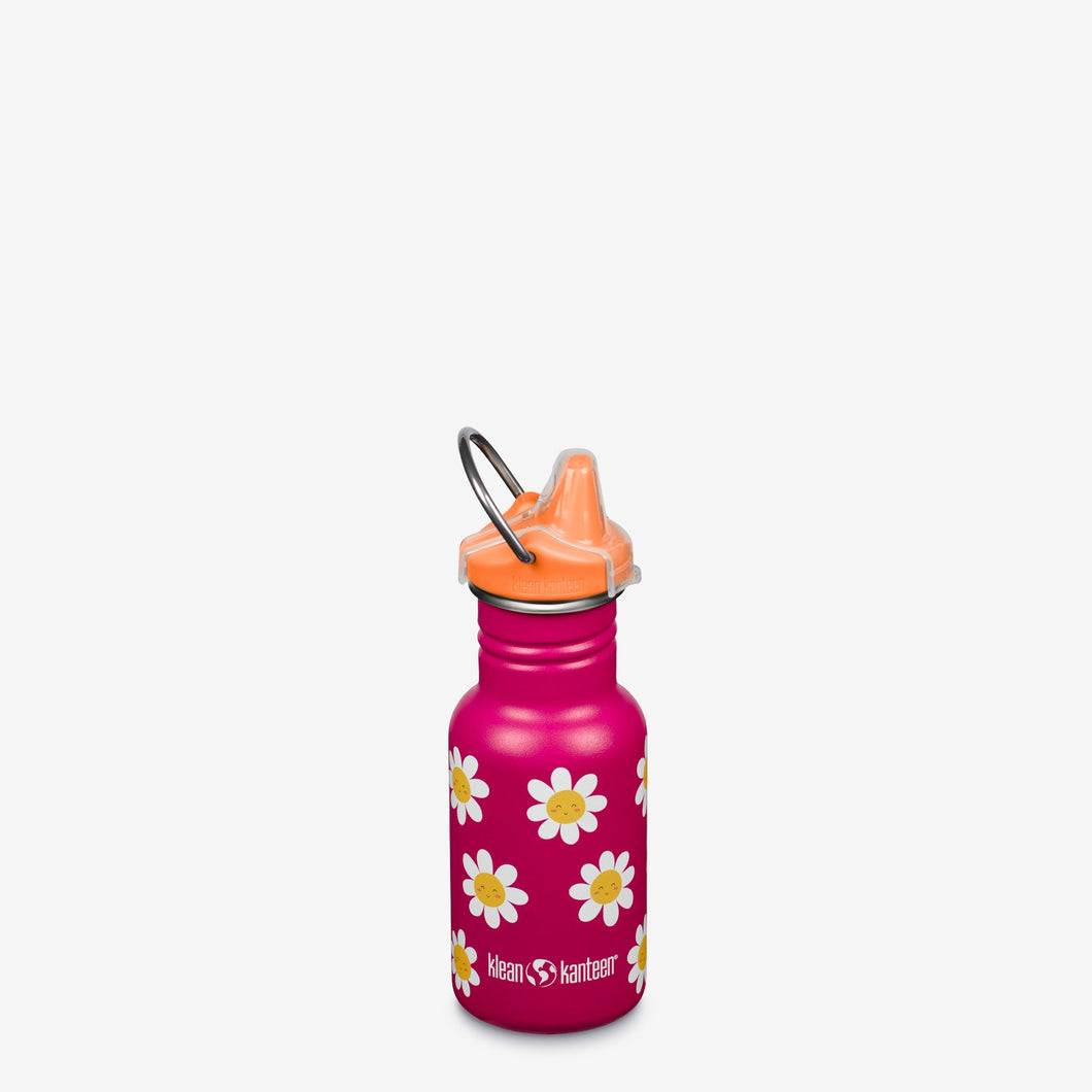 Klean Kanteen Kids’ Classic 12 oz Sippy Cup & Water Bottle – Non-Toxic & Eco-Friendly Hydration for Toddlers