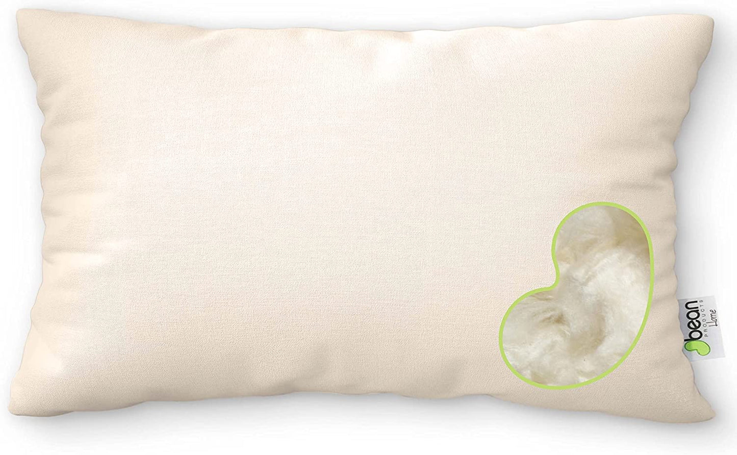 Organic Kapok Sleep Bed Pillows with 100% Organic Cotton Fabric - Plant Based Vegan