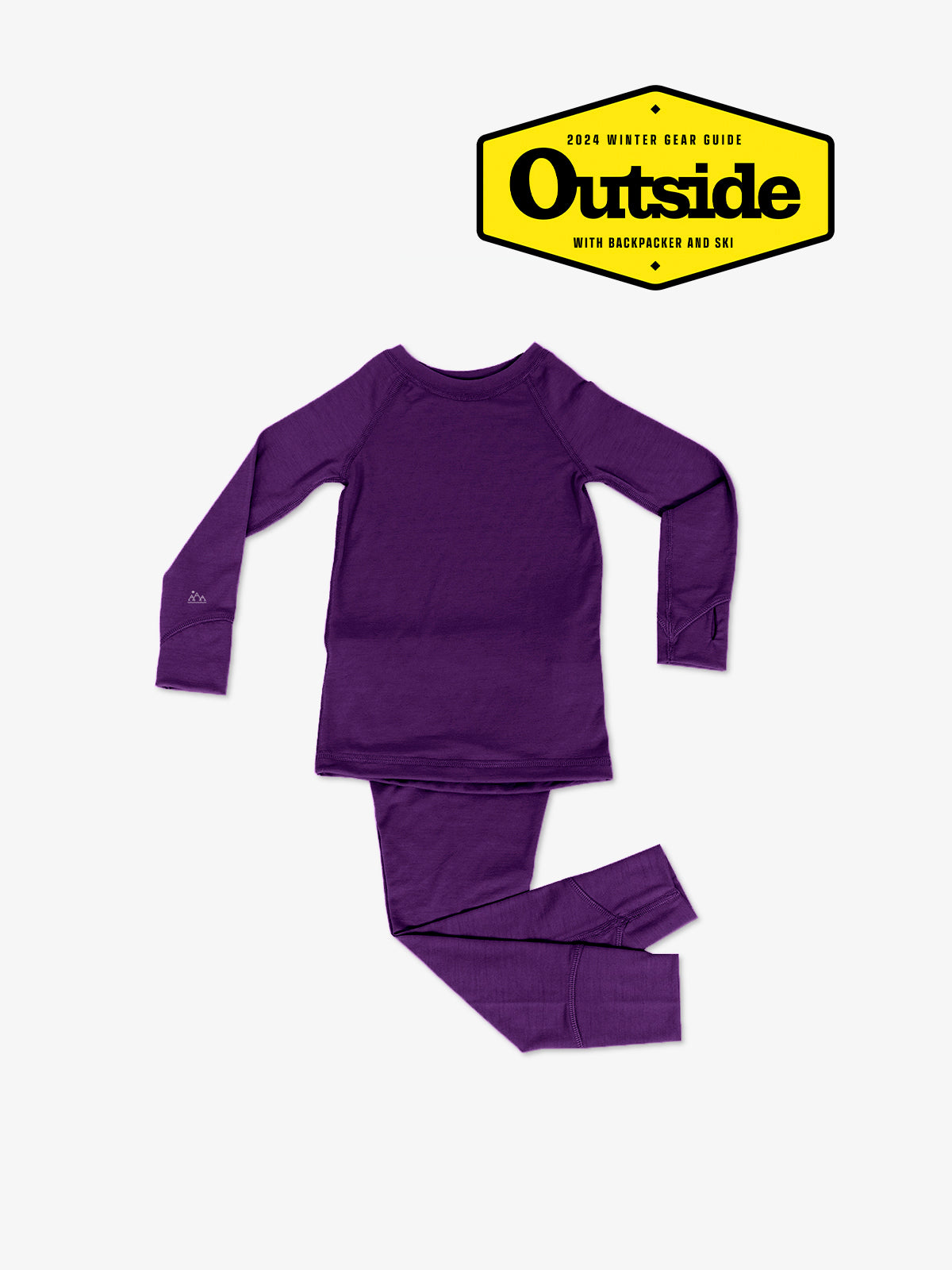 Kids Long Sleeve & Legging Set – 100% Merino Wool - Baselayer