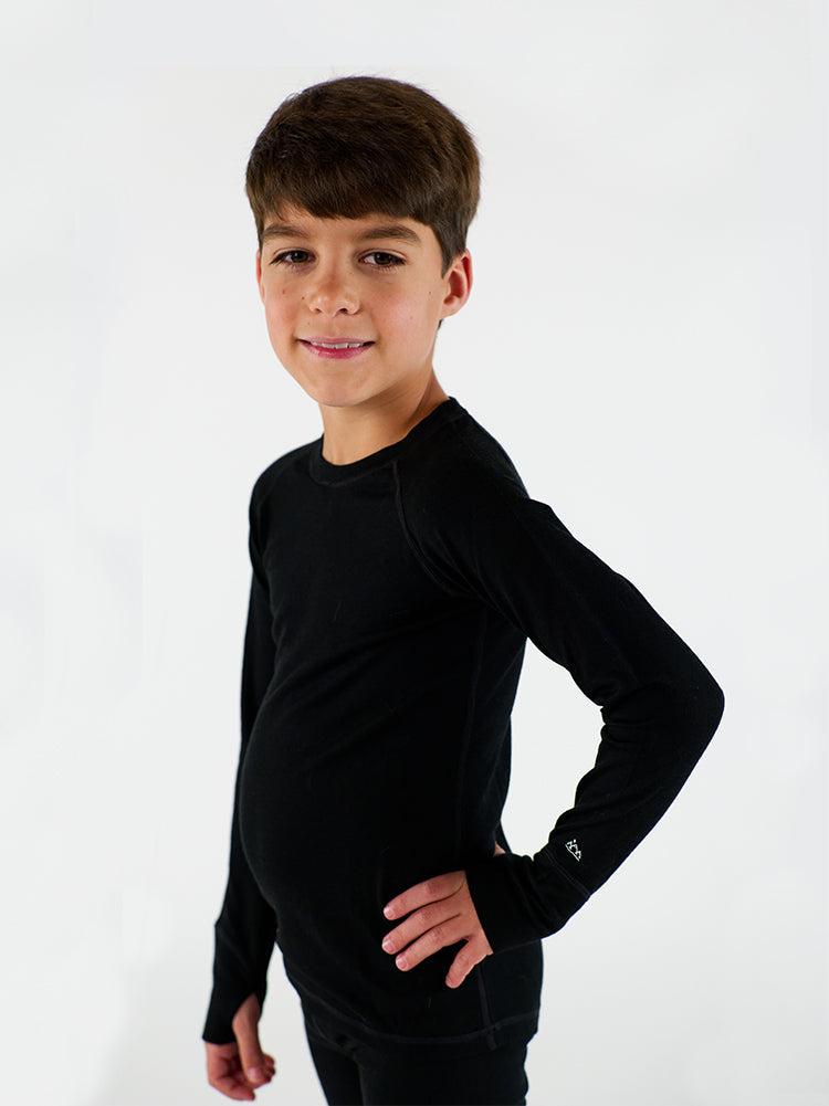 Kids Long Sleeve & Legging Set – 100% Merino Wool - Baselayer