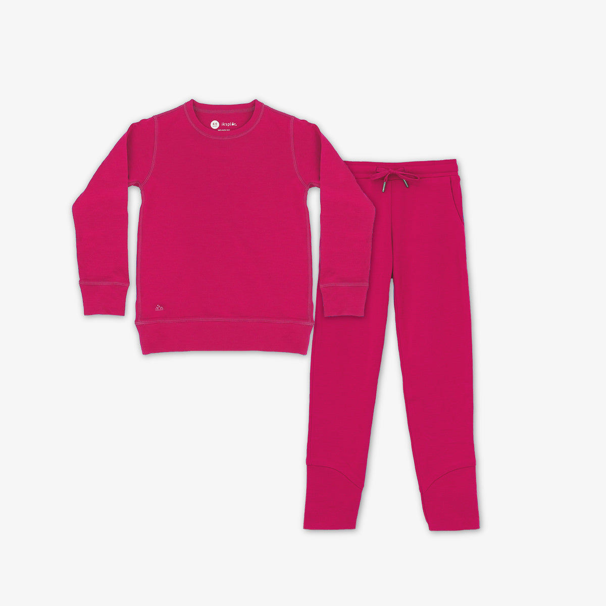 Kids Crew and Jogger Set – 100% Merino Wool