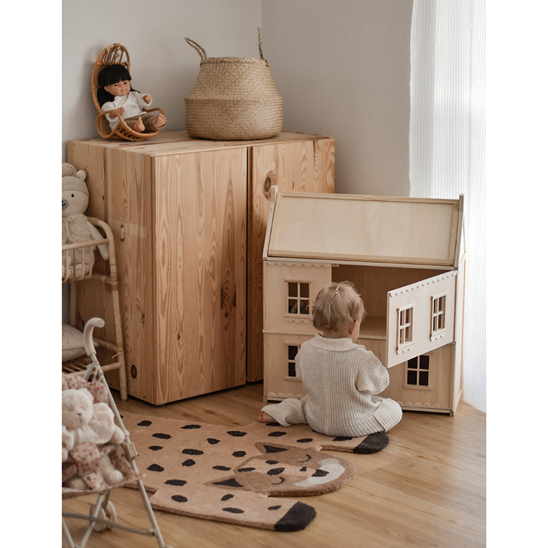 Kumako Leopard Wool Kids' Rug