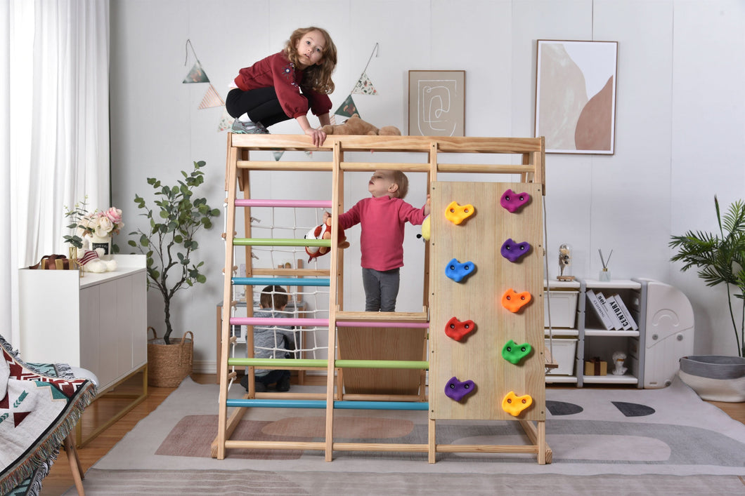 Avenlur Magnolia Eco-Friendly Wooden 7-in-1 Indoor Toddler Preschool Playset