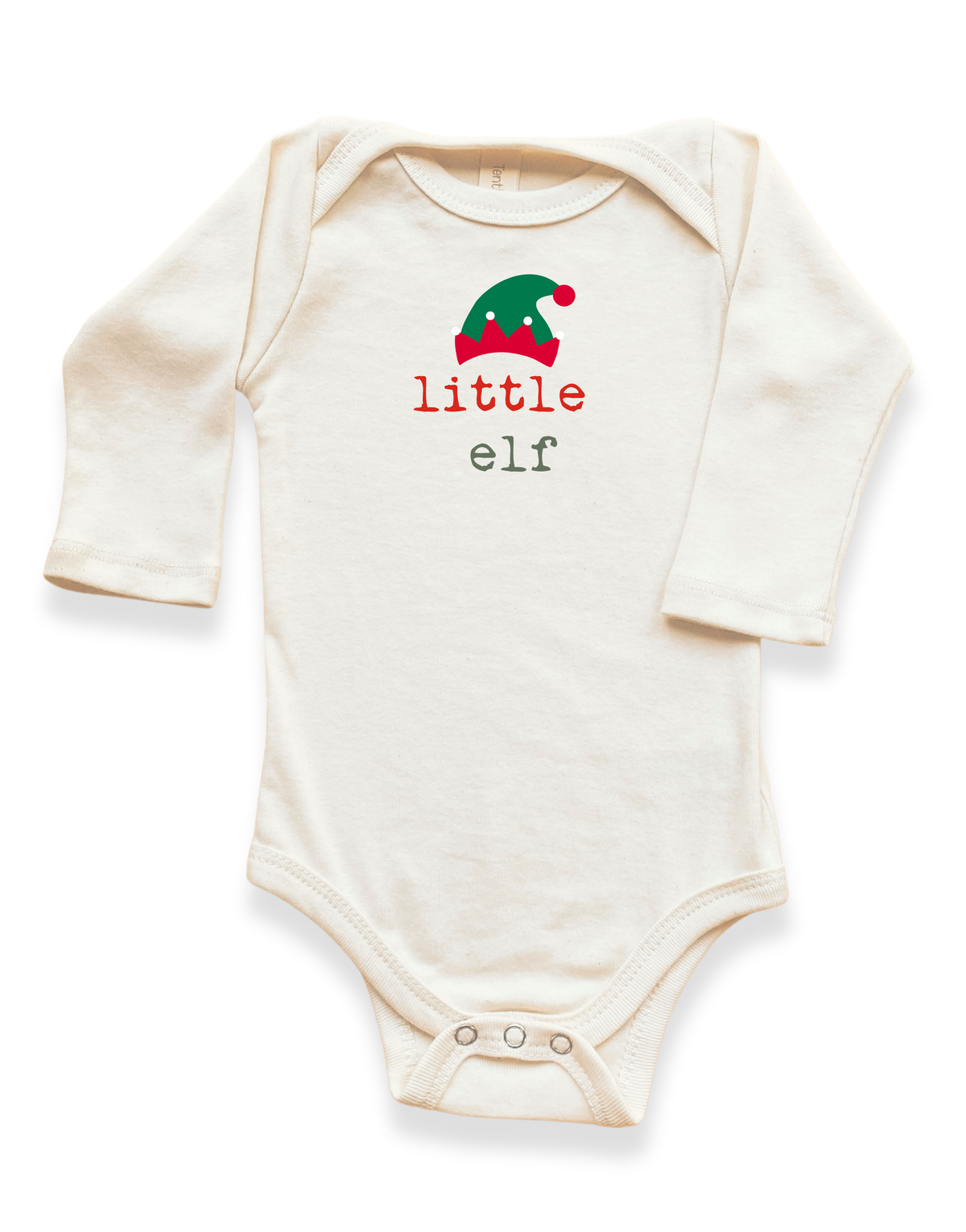 Little Elf Organic Cotton Baby Bodysuit – Long Sleeve, 0–18M