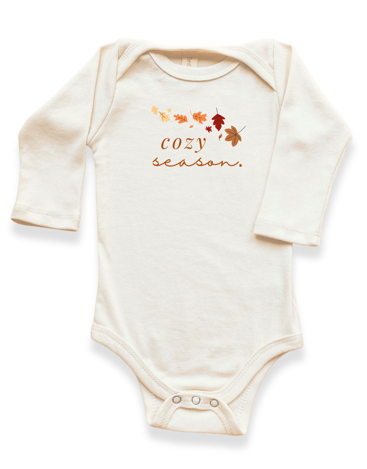 Cozy Season Organic Cotton Baby Bodysuit – Long Sleeve, 0–18M