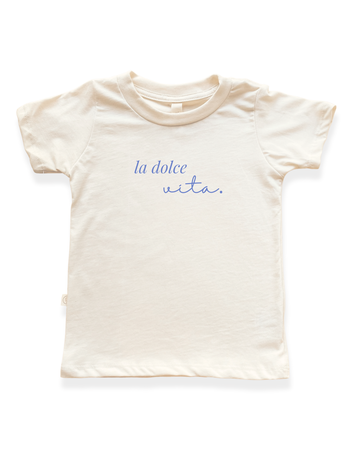 La Dolce Vita Organic Cotton Kids T-Shirt – Short Sleeve, 2T–12Y