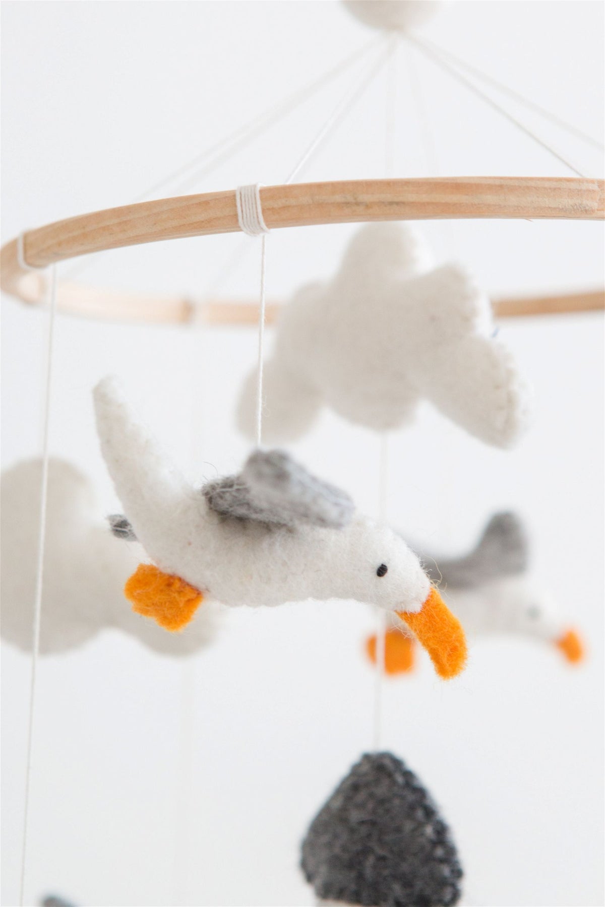Nivas Lighthouse Crib Mobile – Handmade Wool Felt Nursery Mobile