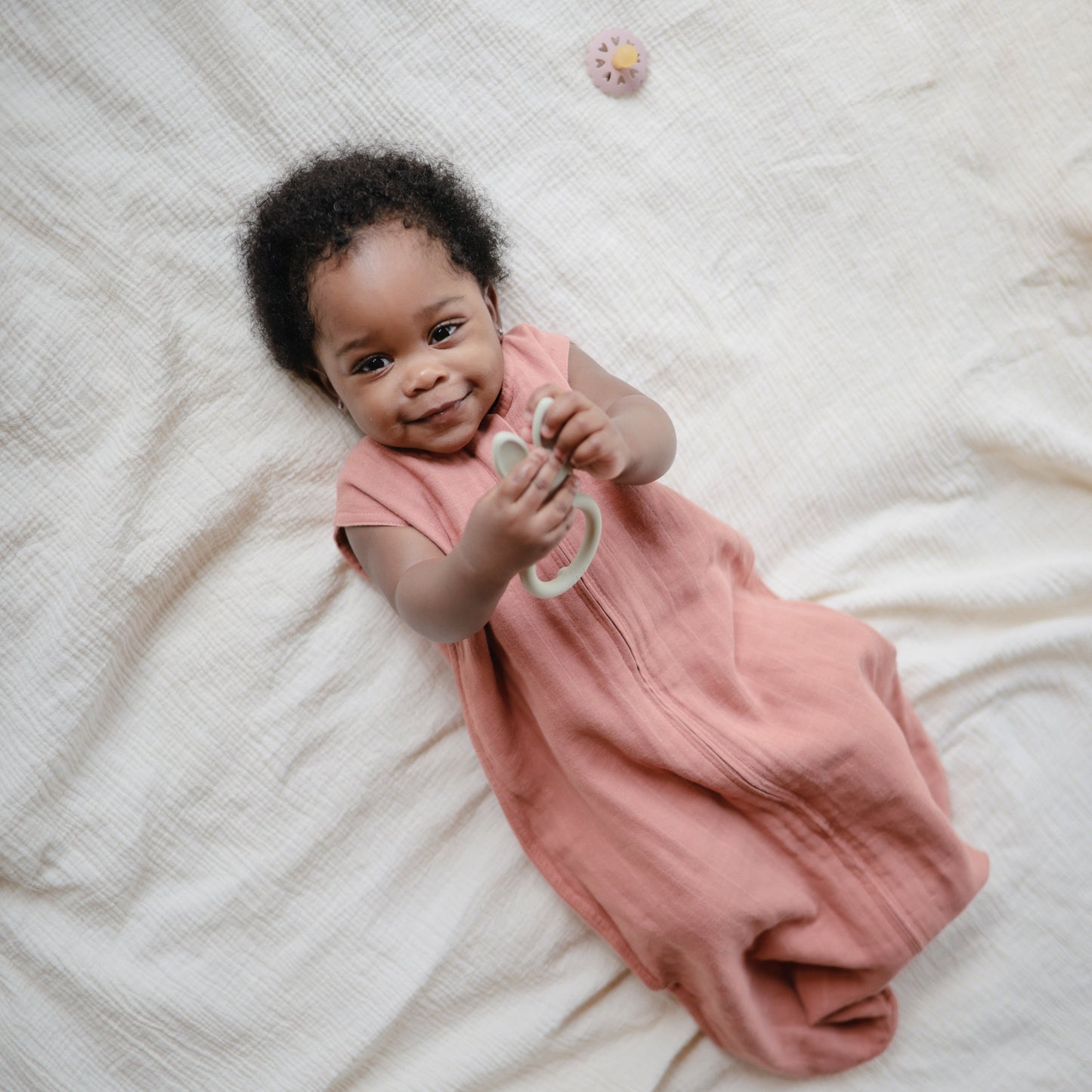 Mushie Organic Muslin Cotton Baby Sleep Bag | Lightweight Sustainable Sleep Sack