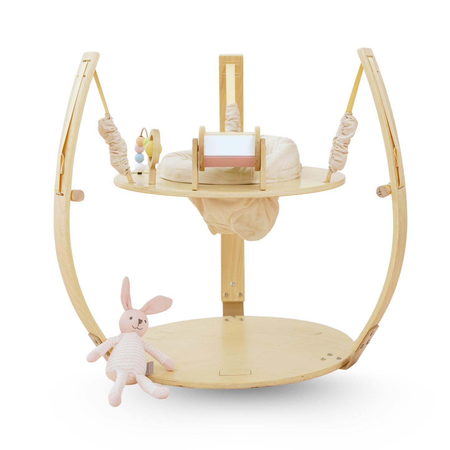 Avenlur Ivy | 3-in-1 Wooden Baby Bouncer,  Gym & Toddler Activity Table